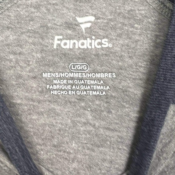 New York City FC Shirt Men Large Gray Fanatics Long‎ Sleeve Crew Neck New L - Picture 3 of 7